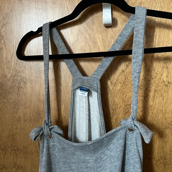 Old Navy Maternity Knotted-Strap Sweatpant Overalls XL - Picture 3 of 12